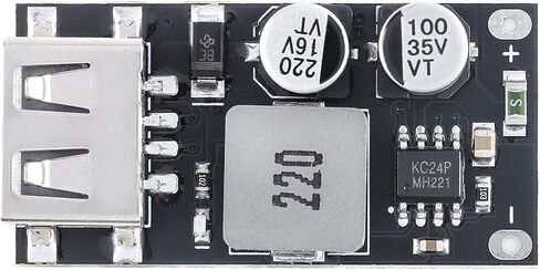 4Pcs DC-DC Power Buck Voltage Converter 6V-32V to 5V QC2.0 QC3.0 Fast Charging Module MH-KC24 Voltage Power Converter Single USB Charging Voltage Converter Board in Saudi Arabia