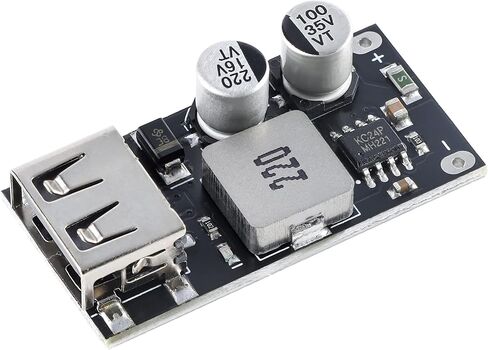 4Pcs DC-DC Power Buck Voltage Converter 6V-32V to 5V QC2.0 QC3.0 Fast Charging Module MH-KC24 Voltage Power Converter Single USB Charging Voltage Converter Board in Saudi Arabia