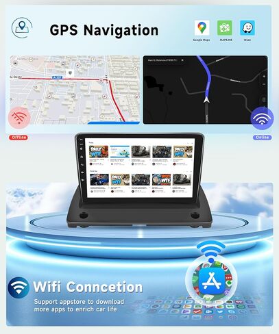 8 CORE 4G+64G راديو السيارة ستيريو لفولفو XC90 2002-2014 مع CarPlay Android Auto، 9 بوصة 1280 * 720P IPS شاشة تعمل باللمس وحدة الرأس Android 13 GPS WiFi Bluetooth 32-Band DSP SWC HD Camera in Saudi Arabia