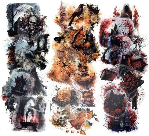 60 قطعة من ملصقات الحيوانات الأليفة القوطية الشفافة، ملصقات عتيقة وجمالية DIY بها بنفسك مجلة غير المرغوب فيها مخطط سجل القصاصات الديكور كرت هدية لوازم الحرف اليدوية in Kuwait