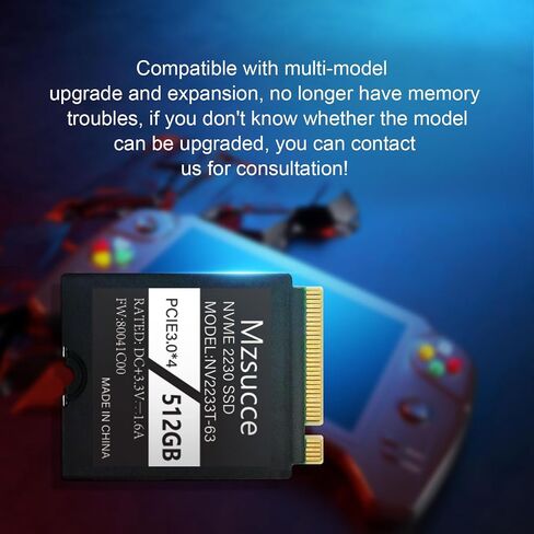 M.2 NVME PCIe 2230 SSD 512GB Compatible with Steam Deck/dell/Microsoft Sruface Upgrade & Expand, High Performance & Efficiency. (TB, 1) in Saudi Arabia