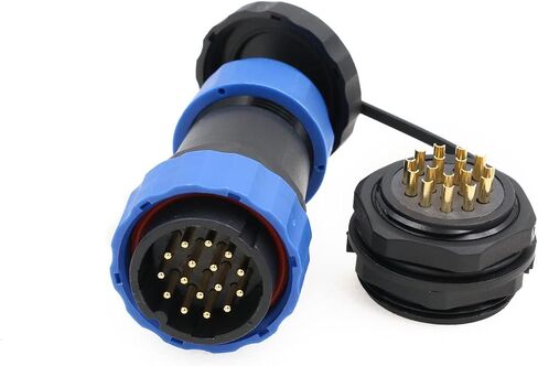 SD28 Aviation Connector 16 Pin Plug Socket Male Female Waterproof Bulkhead Wire Electrical Cable Connector Panel Mount 28mm 10A LED Lighting Connector in Saudi Arabia