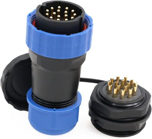 SD28 Aviation Connector 16 Pin Plug Socket Male Female Waterproof Bulkhead Wire Electrical Cable Connector Panel Mount 28mm 10A LED Lighting Connector in Saudi Arabia