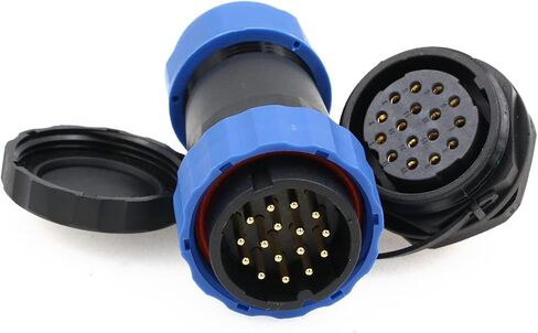 SD28 Aviation Connector 16 Pin Plug Socket Male Female Waterproof Bulkhead Wire Electrical Cable Connector Panel Mount 28mm 10A LED Lighting Connector in Saudi Arabia