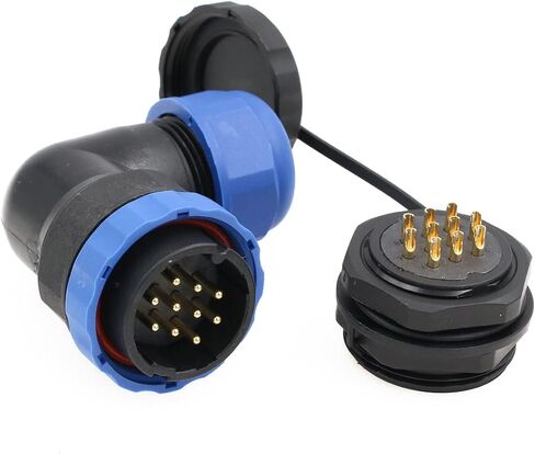SD28 Aviation Connector 16 Pin Plug Socket Male Female Waterproof Bulkhead Wire Electrical Cable Connector Panel Mount 28mm 10A LED Lighting Connector in Saudi Arabia