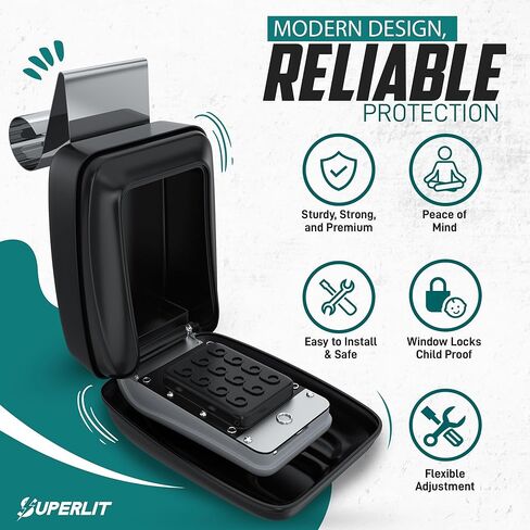 سوبر ليت زر ثقب محمول مع صندوق قفل للنافذة، رائع لمشاركة الركوب، تورو، جيتاراوند in Kuwait