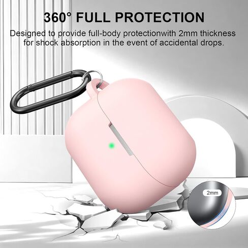 Headphone Cases with Cleaner Kit for Samsung Galaxy Buds 3 Case & Galaxy Buds 3 Pro Case,Soft Cute Silicone Full Protective Case with Carabiner,Headphone Accessories,for Men& Women(2 Pack) in Saudi Arabia
