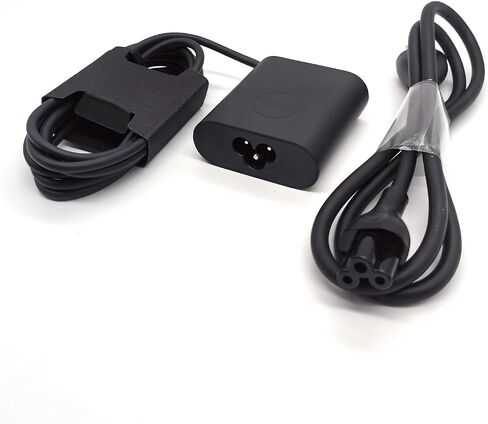 Dell Laptop Charger 45W watt GAN USB Type C USB C AC Adapter,XPS 9315 2-in-1 XPS 13 9350 9360 9365 9370 9380 Charger, Black, DA45NM210 in Saudi Arabia