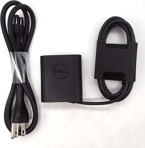 Dell Laptop Charger 45W watt GAN USB Type C USB C AC Adapter,XPS 9315 2-in-1 XPS 13 9350 9360 9365 9370 9380 Charger, Black, DA45NM210 in Saudi Arabia