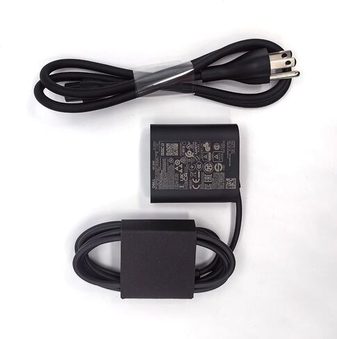 Dell Laptop Charger 45W watt GAN USB Type C USB C AC Adapter,XPS 9315 2-in-1 XPS 13 9350 9360 9365 9370 9380 Charger, Black, DA45NM210 in Saudi Arabia