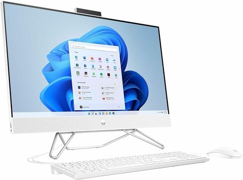 HP 27-cb0070 Home & Business الكل في واحد (AMD Ryzen 7 5700U 8-Core، ذاكرة الوصول العشوائي 16 جيجابايت، 4 تيرابايت PCIe SSD، AMD Radeon، 27 بوصة 60 هرتز تعمل باللمس Full HD (1920x1080)، Win 11 Pro) مع MS 365 Personal ، دوكزتورم هب in Saudi Arabia