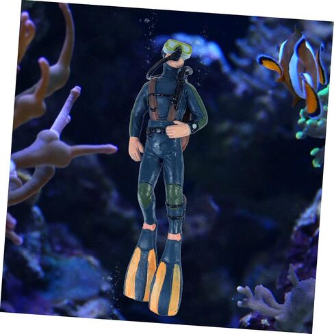 DOITOOL 2pcs Diver Model Scuba Diving Accessories Aquanaut Decor Aquarium Décor Figurine for Fish Tank Fish Tank Decors Diver Man Toy Frogman Decor Floating Scuba Diver Crafts Abs Mini in Saudi Arabia