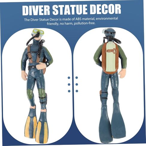DOITOOL 2pcs Diver Model Scuba Diving Accessories Aquanaut Decor Aquarium Décor Figurine for Fish Tank Fish Tank Decors Diver Man Toy Frogman Decor Floating Scuba Diver Crafts Abs Mini in Saudi Arabia