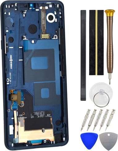 قطعة بديلة للشاشة قبل التثبيت لجهاز LG G7 ThinQ LM-G710 LM-G710N IPS LCD تعمل باللمس وجزء إصلاح إطار الشاشة مع مجموعة أدوات باللون الأزرق 6.1 بوصة in Saudi Arabia