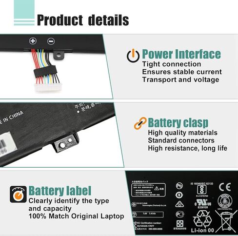 HB4593R1ECW Laptop Battery Replacement for Huawei Matebook X Pro i7 Mach-W29 2019 MACH-W19B MACH-W29C KPL-W00 KLV-W19 VLT-W60/50 MagicBook i5 8250U i7 8550U R5 2500U Series 7.6V 56.3Wh 7410mAh in Saudi Arabia