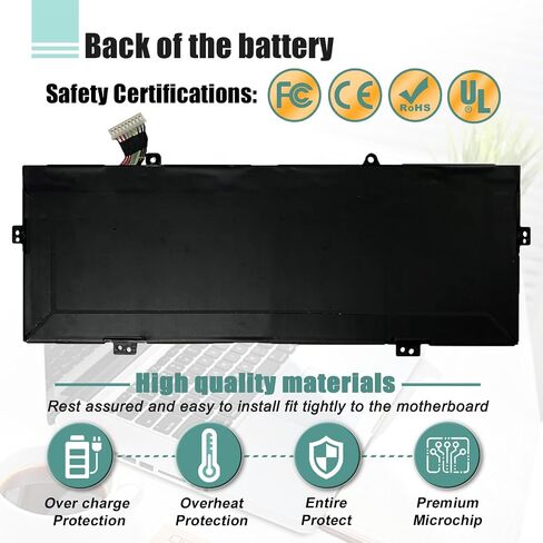 HB4593R1ECW Laptop Battery Replacement for Huawei Matebook X Pro i7 Mach-W29 2019 MACH-W19B MACH-W29C KPL-W00 KLV-W19 VLT-W60/50 MagicBook i5 8250U i7 8550U R5 2500U Series 7.6V 56.3Wh 7410mAh in Saudi Arabia
