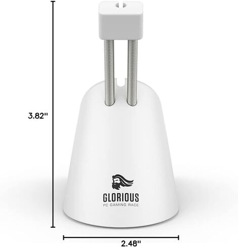 Glorious Gaming Mouse Bungee - Flexible Mouse Cable Management - Gaming Mouse Accessory (White) in Saudi Arabia
