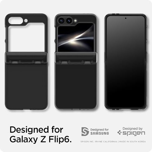 حافظة Spigen Ultra Hybrid Pro مصممة لهاتف Galaxy Z Flip 6 (2024) - شفافة تمامًا in Saudi Arabia