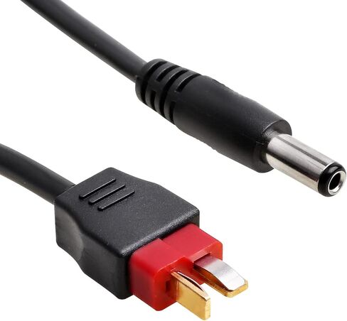HobbyPark Deans T Plug Male Connector to Male DC 5.5 x 2.5mm DC5525 Power Cable for TS100 Soldering Iron Outdoor Field Repairing in Saudi Arabia