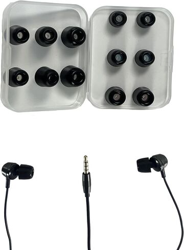 أطراف إسفنجية الذاكرة IOOIOO، ارتداد بطيء، أكثر راحة، تحجب المزيد من الضوضاء من أطراف سماعات الأذن المصنوعة من السيليكون لسماعات الأذن بقطر 4.1 مم إلى 6 مم (0.16 بوصة إلى 0.24 بوصة) in Kuwait