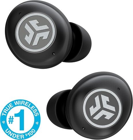 JLab JBuds Air Pro True Wireless Earbuds, Black, Bluetooth Multipoint, Auto Play & Pause, Dual Connect, IP55 Sweat & Dust Resistance, Be Aware Audio for Safety, Custom 3 EQ Sound Settings (Renewed) in Saudi Arabia