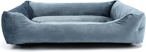 Rectangle Dog Bed Corduroy Cat Bed for Large Dog Breathable Soft Padding with Nonskid Bottom 25x19x16'' in Saudi Arabia
