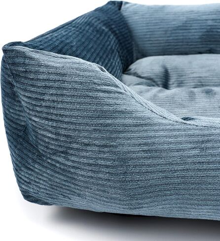 Rectangle Dog Bed Corduroy Cat Bed for Large Dog Breathable Soft Padding with Nonskid Bottom 25x19x16'' in Saudi Arabia