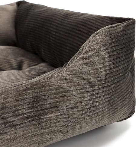 Rectangle Dog Bed Corduroy Cat Bed for Large Dog Breathable Soft Padding with Nonskid Bottom 25x19x16'' in Saudi Arabia