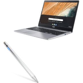 BoxWave Stylus Pen Compatible with Acer Chromebook 315 (CB315-3HT) - AccuPoint Active Stylus, Electronic Stylus with Ultra Fine Tip for Acer Chromebook 315 (CB315-3HT) - Metallic Silver