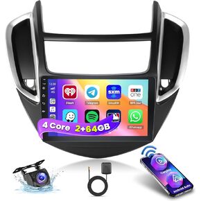 2+64G Android 13 Car Stereo Radio for Chevrolet Chevy Trax 2014-2016, 9'' HD Touch Screen Compatible with CarPlay Android Auto, AHD Backup Camera, Mirror Link, GPS, WiFi, DSP