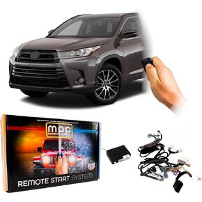 MPC Remote Start Kit Compatible 2014-2019 Toyota Highlander || Plug and Play || Key to Start || Push Lock 3X to Start || USA Tech Support