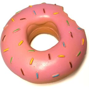 Latex Dog Squeaky Chew Toys, Donuts 3.54"