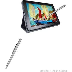 BoxWave Stylus Pen Compatible with Simbans PicassoTab 10 - FineTouch Capacitive Stylus, Super Precise Stylus Pen for Simbans PicassoTab 10 - Metallic Silver