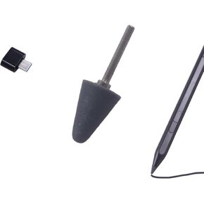 Rechargeable MPP2.0 Tilt Pen Tips for HP USB-C Rechargeable MPP2.0 Tilt Nightfall Black Pen, S Pen for HP 05 Pen Nibs Replacement for HP MPP2.0 Tilt Pen Nibs Type-C Convertor