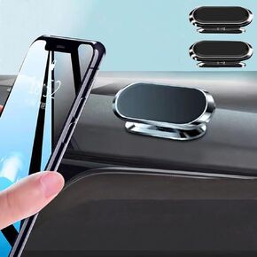 Phone Holder for Car Magnetic Mount with 360° Rotation, Universal Magnet Mobile Phone Mount Dashboard Cradle（2 Pairs）, Redmi, Xiaomi, etc. Suitable for Most Smartphones