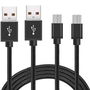 2-Pack 10FT Micro USB Charger Cable PS4 Controller Charger Cable for Xbox One Controller,Dualshock 4,PS4 Charging Cord,Micro Cable for Xbox One S/X,PlayStation-4,PS4 Slim/Pro, forOld Kindle