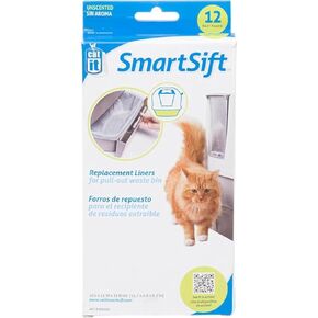 Hagen CatIt SmartSift Replacement Liners for Pull-Out Waste Bin, Count of 12, 15.7 in
