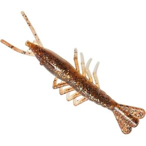 Z-Man Scented ShrimpZ Bait, Rootbeer Gold, 3-Inch