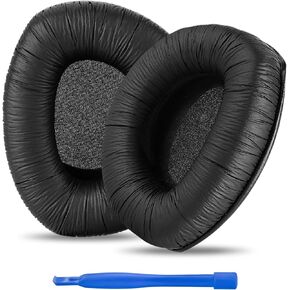 Replacement Ear Pads for Sennheiser RS160, HDR160, RS170, HDR170, RS180, HDR180 Headphones Ear Cushions, Ear Covers, Headset Earpads (Leatherette/Black)