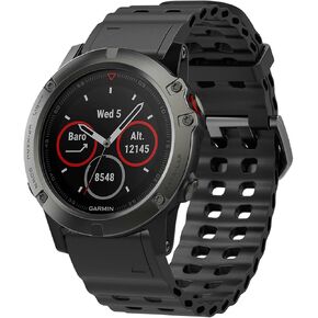 حزام QuickFit مقاس 22 مم لـ Garmin Fenix ​​8/7/6/5، حزام رياضي من السيليكون المحيط لـ Fenix ​​E 47 مم، غريزة 1/2، تصميم مقاوم للماء والعرق