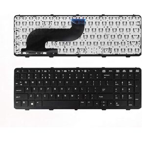 Laptop Replacement Keyboard for HP ProBook 650 G1 655 G1 650G1 655G1 US with Frame Laptop Keyboard Black 738697-001