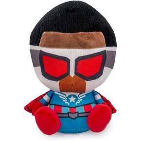 Buckle-Down Dog Toy, Marvel Comics, Plush Squeaker Avengers Kawaii Falcon Full Body Sitting Pose