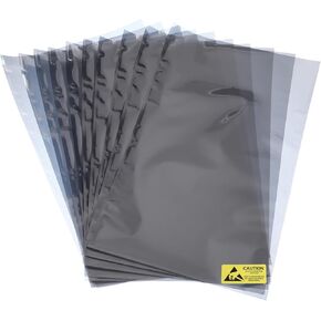 MECCANIXITY 10Pcs Anti Static Bags ESD Shielding Bag Flat Open Top Anti Static Bag for Electronic Devices 15.7x23.6 Inch(400 * 600mm)