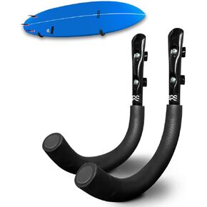 BPS Ultrastrong and Ultrapadded Steel Storage Wall Rack for Surfboard/Longboard/Stand-UP Paddleboard with Marine Grade Stainless Steel Screws