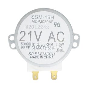 WB26X10038 SSM-16H Microwave Turntable Motor Compatible with Ge Microwave JVM1661SB003 JVM1851WD001 JVM1450WA001JVM1650WB008 Replaces PS237772 EAP237772 MDPJ030AF