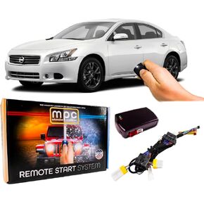 MPC Complete Factory Remote Activated Remote Start Kit Compatible with 2009-2014 Nissan Maxima - Push-to-Start - with T-Harness