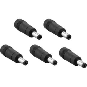 DC Power Adapter 4.0x1.7mm Female Jack to 5.5x2.1mm Male Plug,5PCS