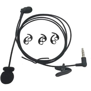 3.5mm Wired Earpiece Coach Sideline Football Headset Referee Coaching Headphone with Boom Open Mic Microphone Intercom Commnication Earphone Coms Ear Piece for Ejeas v4 v6 pro(in Ear)