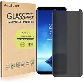 [2Pack] for Galaxy S8 Privacy Anti-Spy Tempered Glass Screen Protector, [Case Friendly][Bubble Free][9H Hardness][Anti-Scratch] Tempered Glass Screen Protector for Samsung Galaxy S8