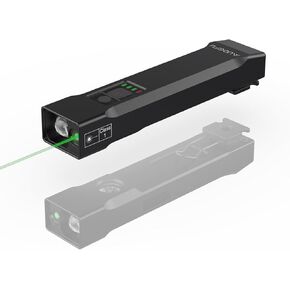 مصابيح EDC مزدوجة المصدر مع شعاع أخضر ومصباح LED أبيض، مصباح يدوي محمول 1200 لومن، مصباح جيب إسفين مع مشبك، مصباح يدوي مسطح قابل لإعادة الشحن، مجموعة مصابيح يدوية IPX7 in Kuwait